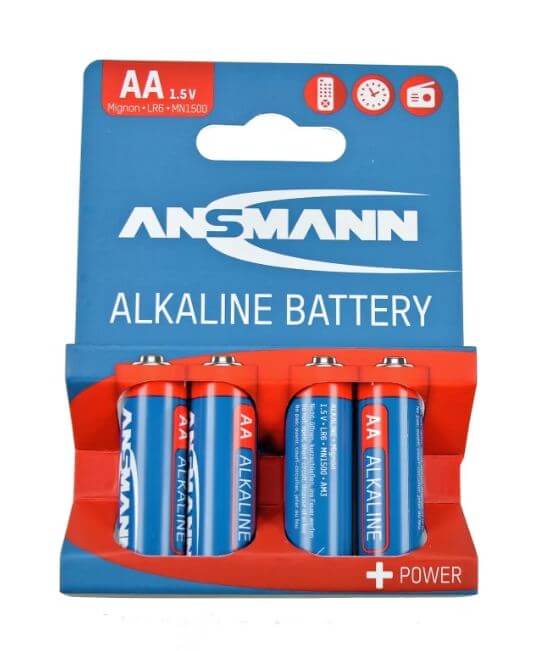 Alkaline Mignon AA LR6 Batterie (4 Stück), 1,5V
