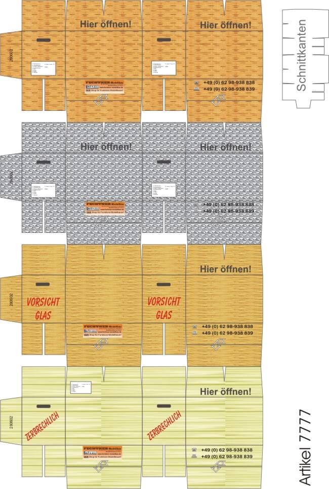 Ausschneide-Bogen (A4) mit 4 Umzugs- Kisten ca. je Ausschneide-Bogen (A4) mit 4 Umzugs- Kisten ca. je