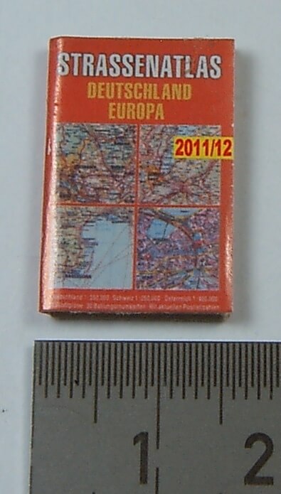 Miniatur-Zeitschrift "Strassenatlas" z.B. zur Ausgestaltung Miniatur-Zeitschrift "Strassenatlas" z.B. zur Ausgestaltung