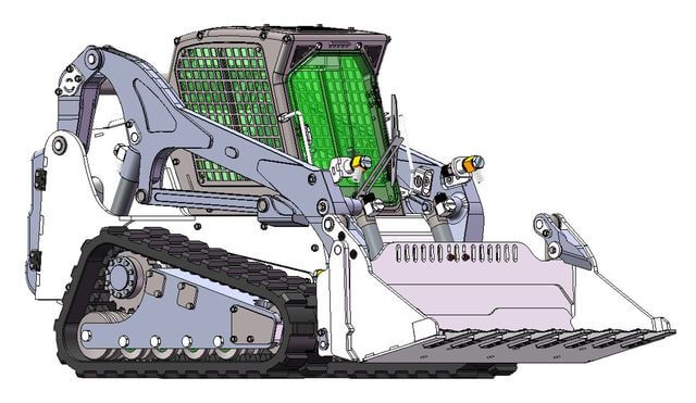 1:14 Kompaktlader mit Kettenfahrwerk, Hydraulik und