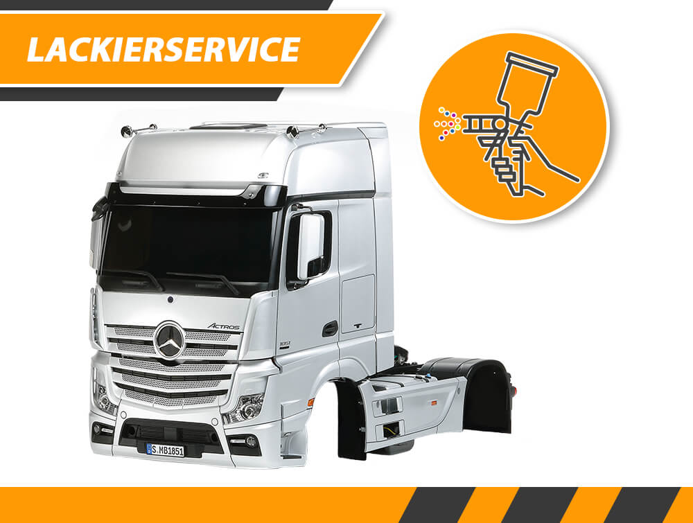 Lackierservice für Tamiya Actros 1851                       