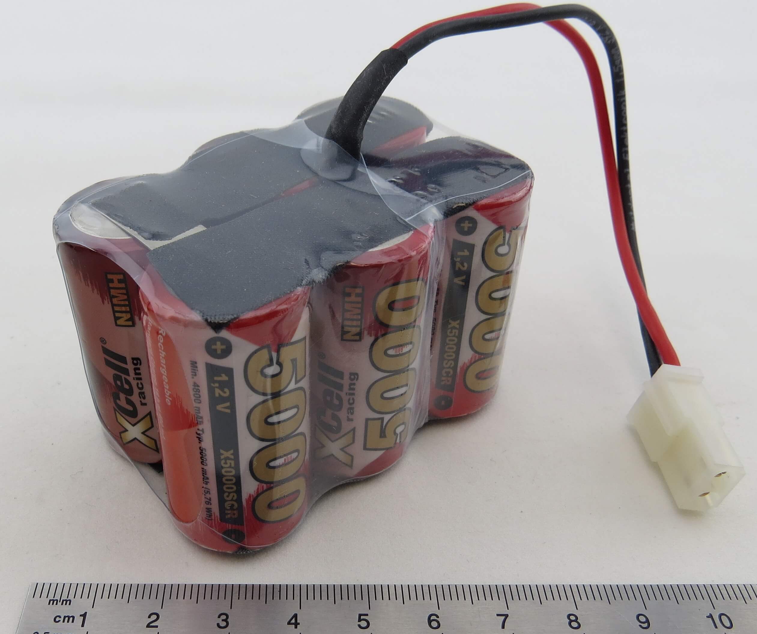Akku-Pack mit SUB-C 5000-Zellen. 7,2V 6 Zellen, 5000mAh 1 Akku-Pack mit SUB-C 5000-Zellen. 7,2V 6 Zellen, 5000mAh