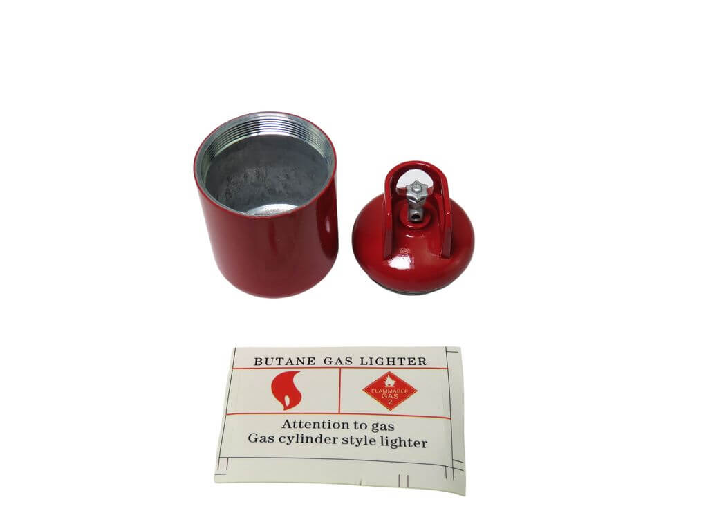 1:10 Propangasflasche rot aus Metall                        
