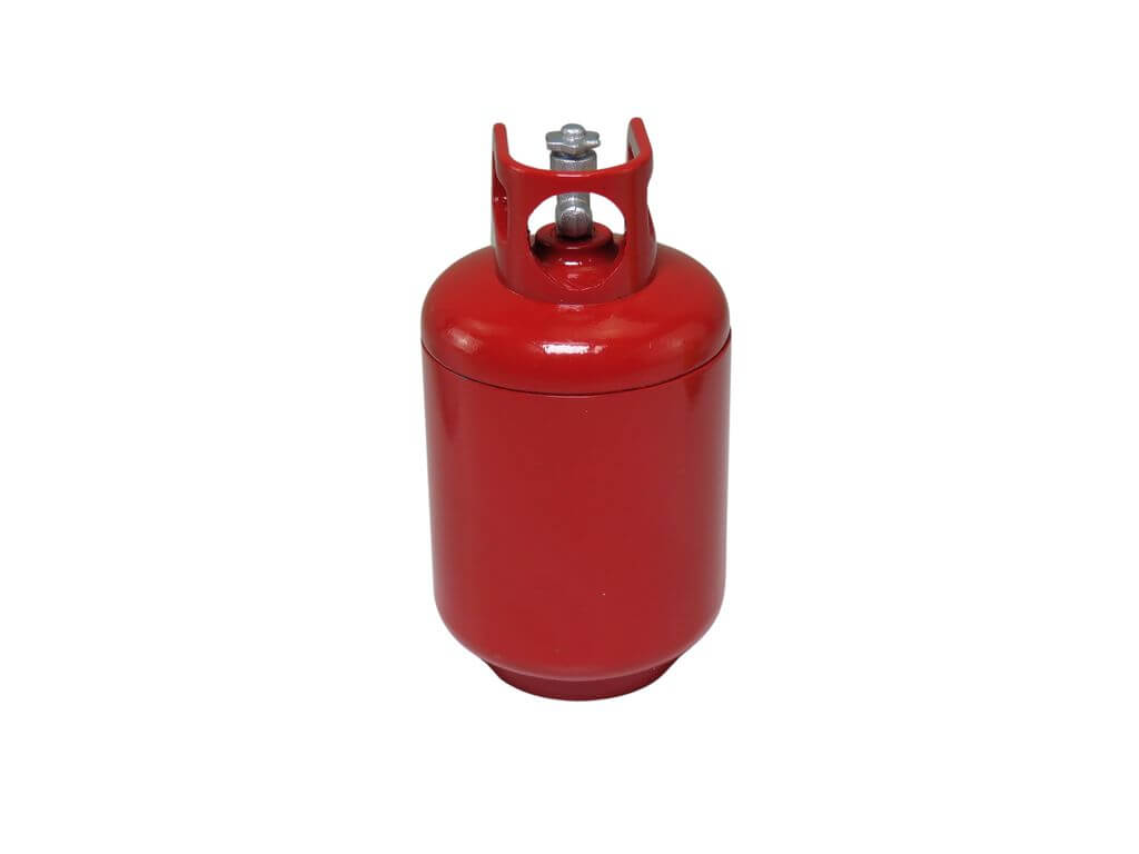 1:10 Propangasflasche rot aus Metall                        