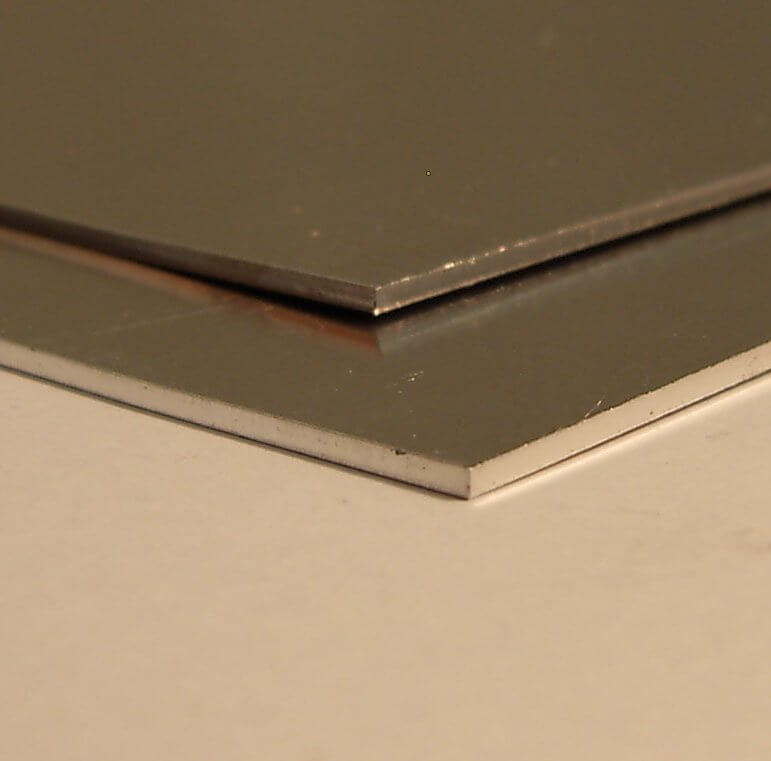 Leichtmetallblech 1,0mm 400x200mm AL-Mg3, halbhart Leichtmetallblech 1,0mm 400x200mm AL-Mg3, halbhart