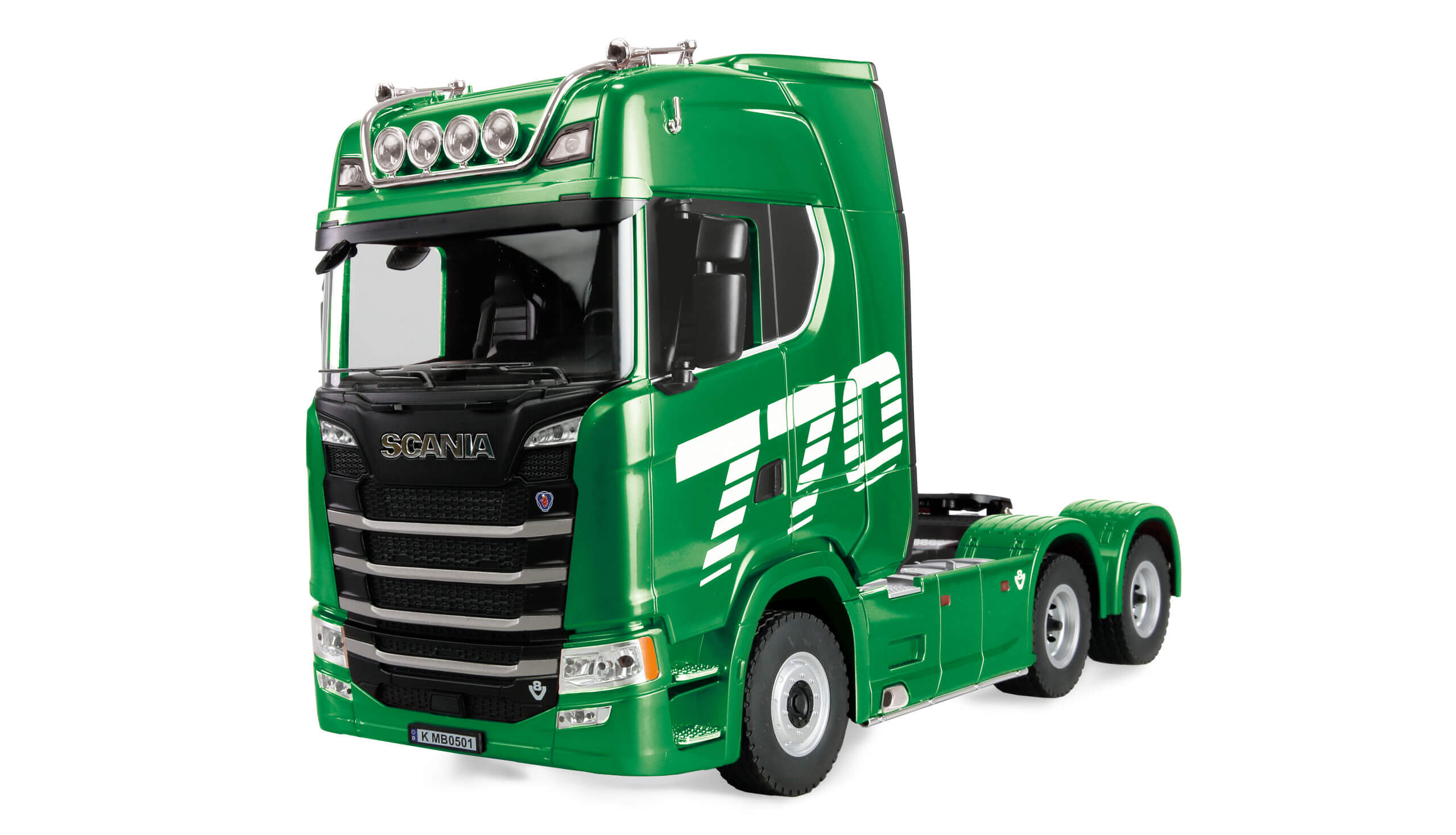 Scania 770S, RTR. Fertig montiert mit Karosserie, Licht un