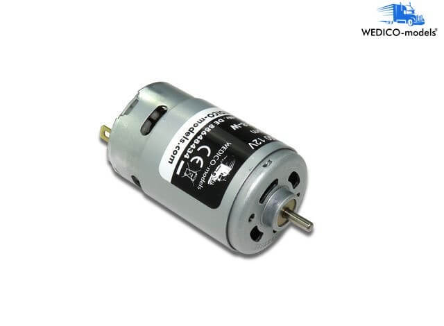 Wedico 550er Motor 12V (12318). 16.000U. Durchmesser 37,3