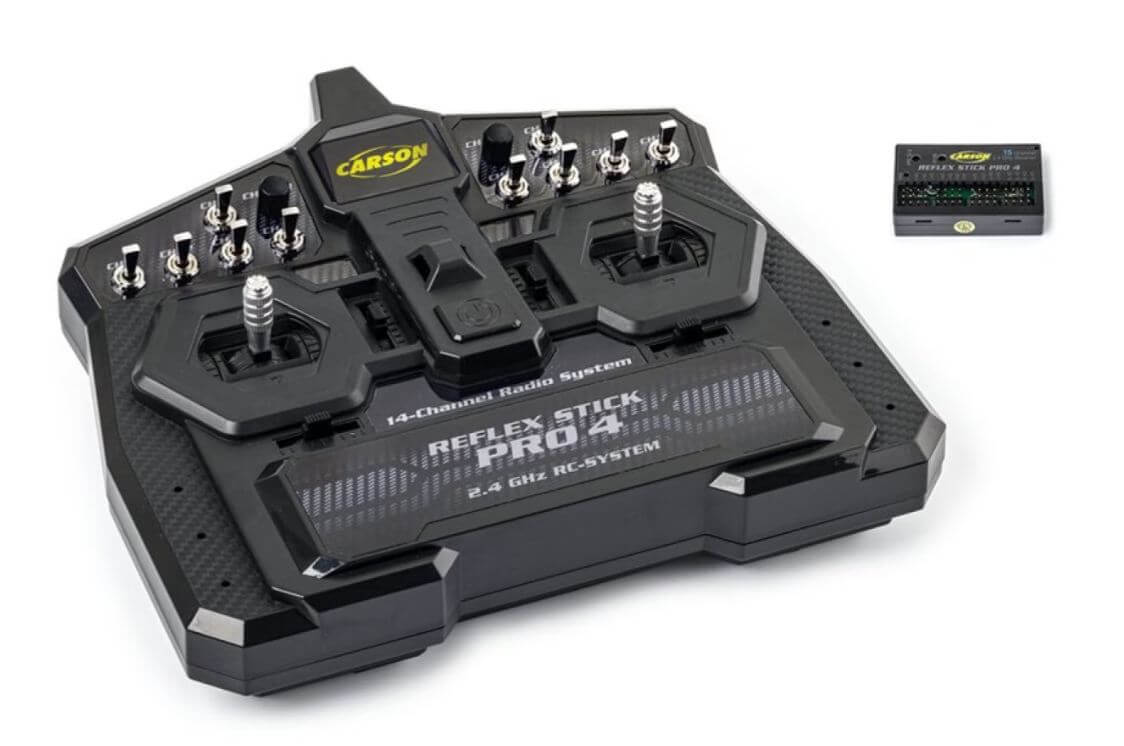 2,4GHz-Fernsteuerung mit 14 Kanälen. Reflex-Stick Pro4 14-