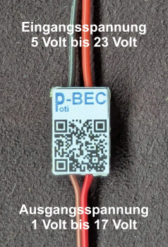 P-BEC 5-23V giriş voltajı, 1V-17V çıkış, maksimum 3'e kadar.