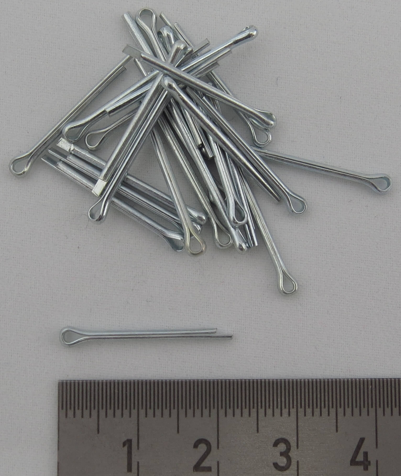 25 Splinte DIN94, verzinkt, 1,6x16mm