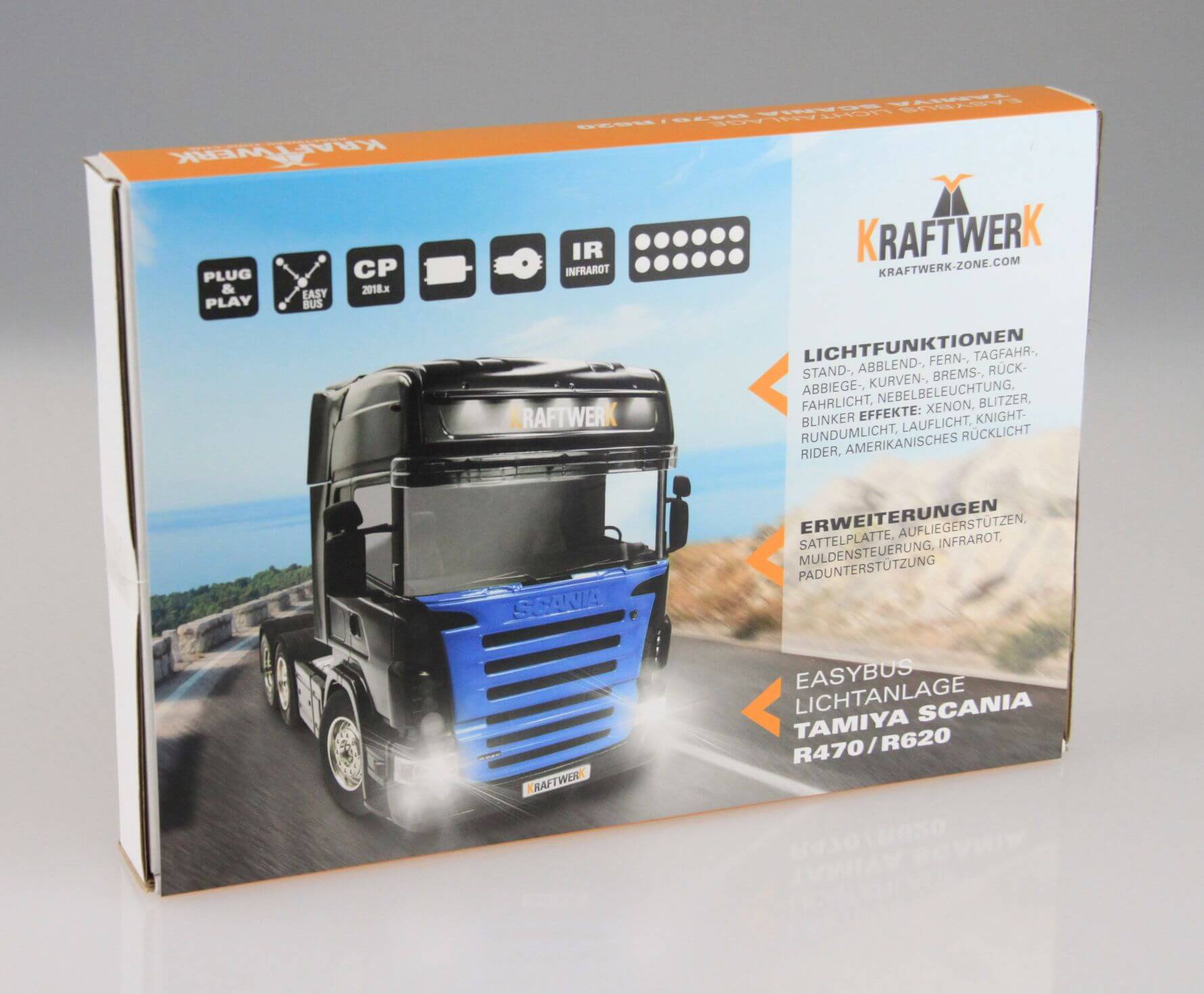 EasyBus Lichtanlage KLM 4/16 TAMIYA Scania R470 und R620