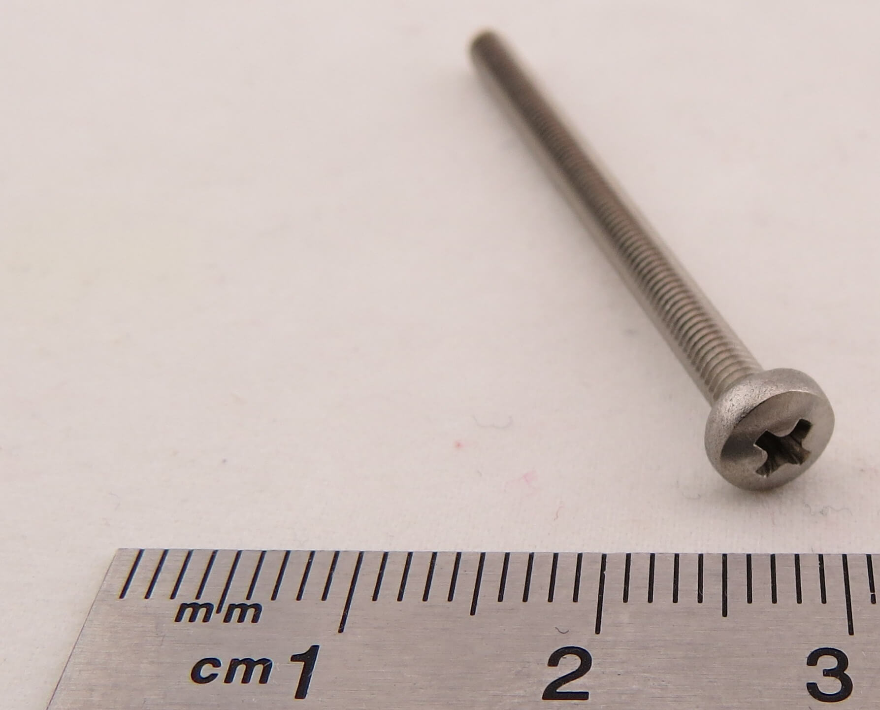 100 lens head screws with cross slot M3x40 DIN 7985, stainless steel