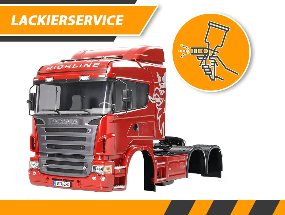 Lackierservice für Tamiya Scania R620                       