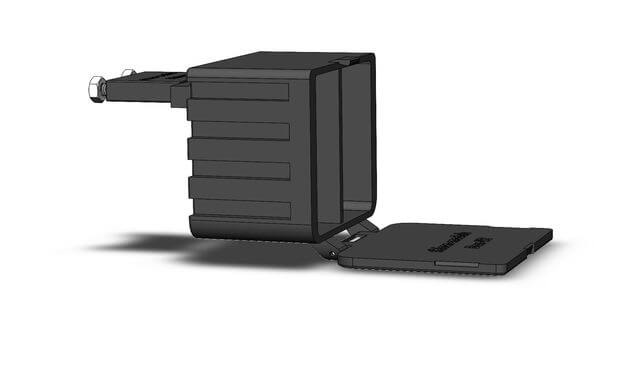 1:14/1:16 Staubox V2 mit Halter für LKW und Auflieger