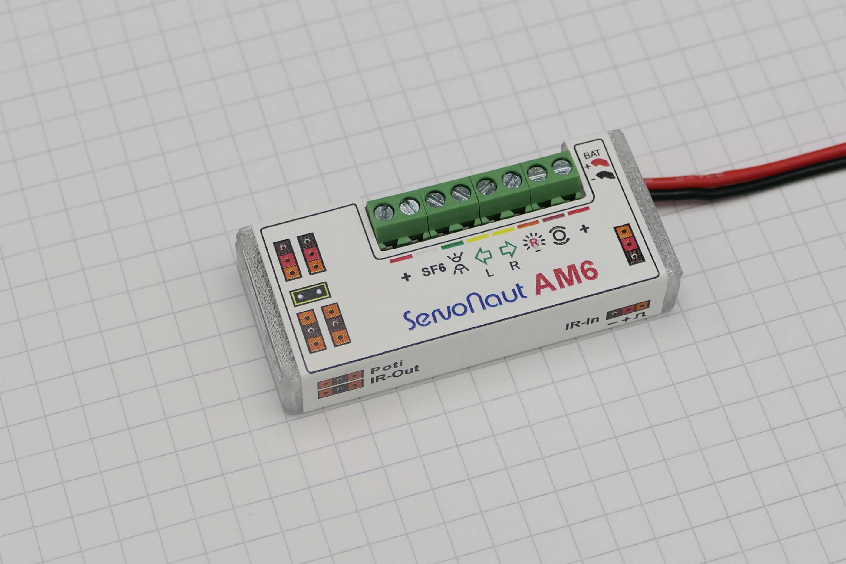 Kızılötesi alıcılı AM6 römork elektroniği, 7,2V-14V,