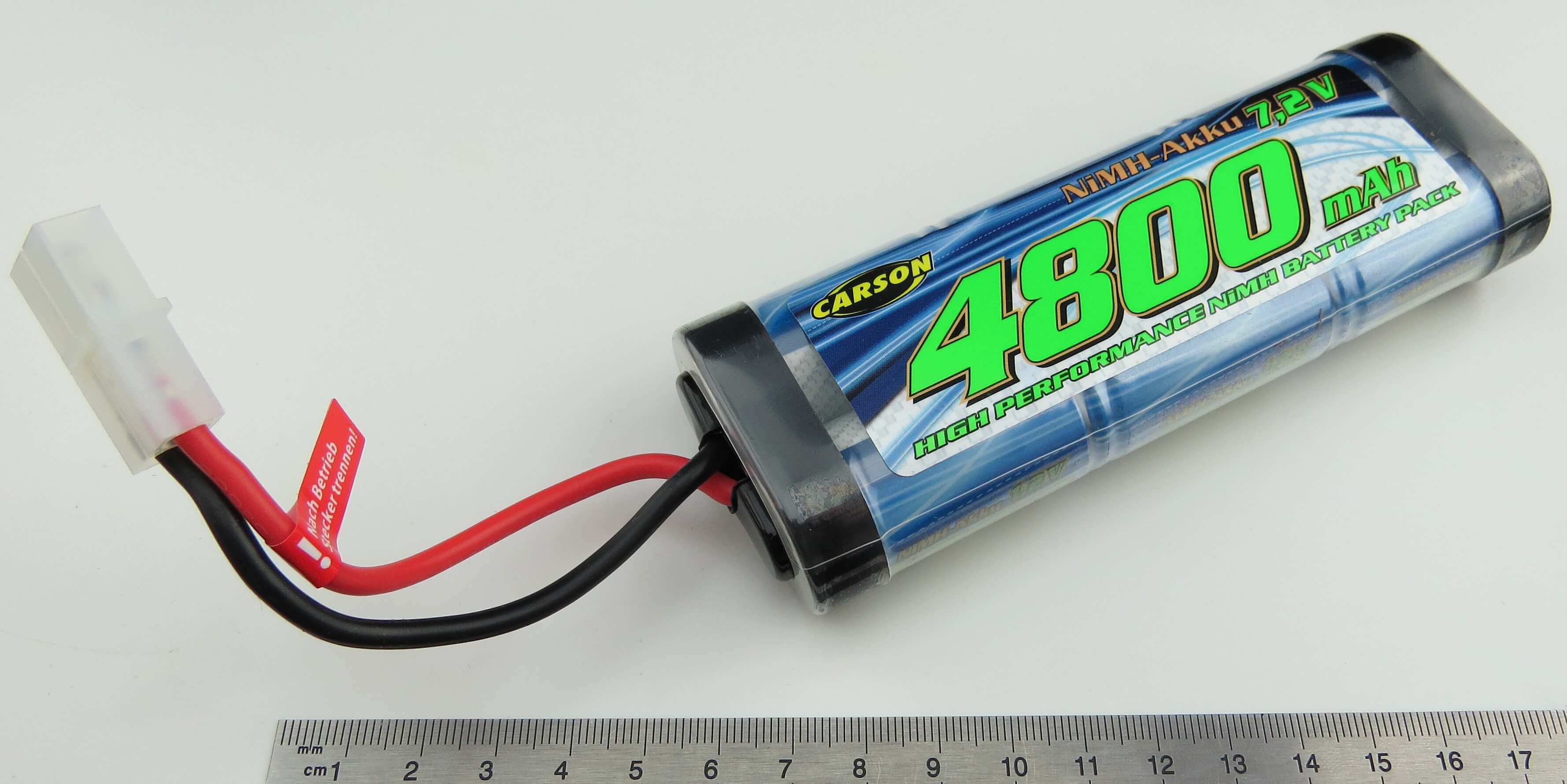 Racing-Akku-Pack mit SUB-C-Zellen, 7,2V 6 Zellen, 4800 mAh  