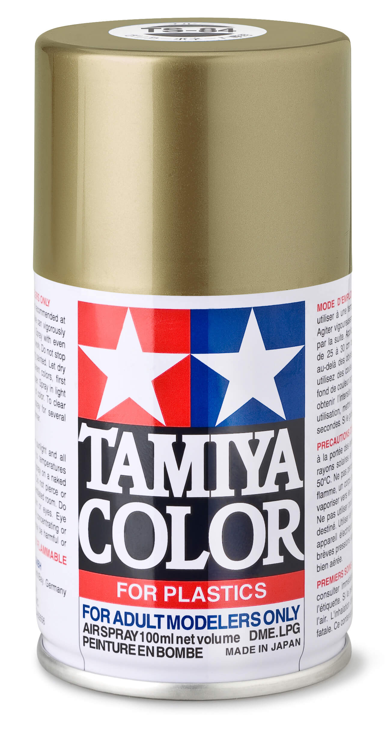 1x Sprühlack-Dose 100ml, Metallic-Gold, glänzend, TS-84