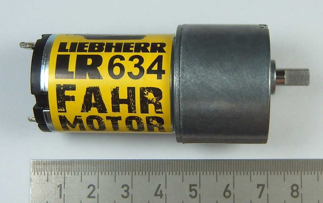 1x Fahr-Getriebemotor für die Laderaupe  LR634, Carson. Fü