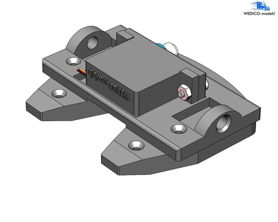 Servo-Set für Wedico Sattelplatte. Set aus Micro-Servo      