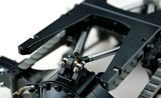 1:14 Pendelfederung V2 hinten Alu schwarz für Differenziale 