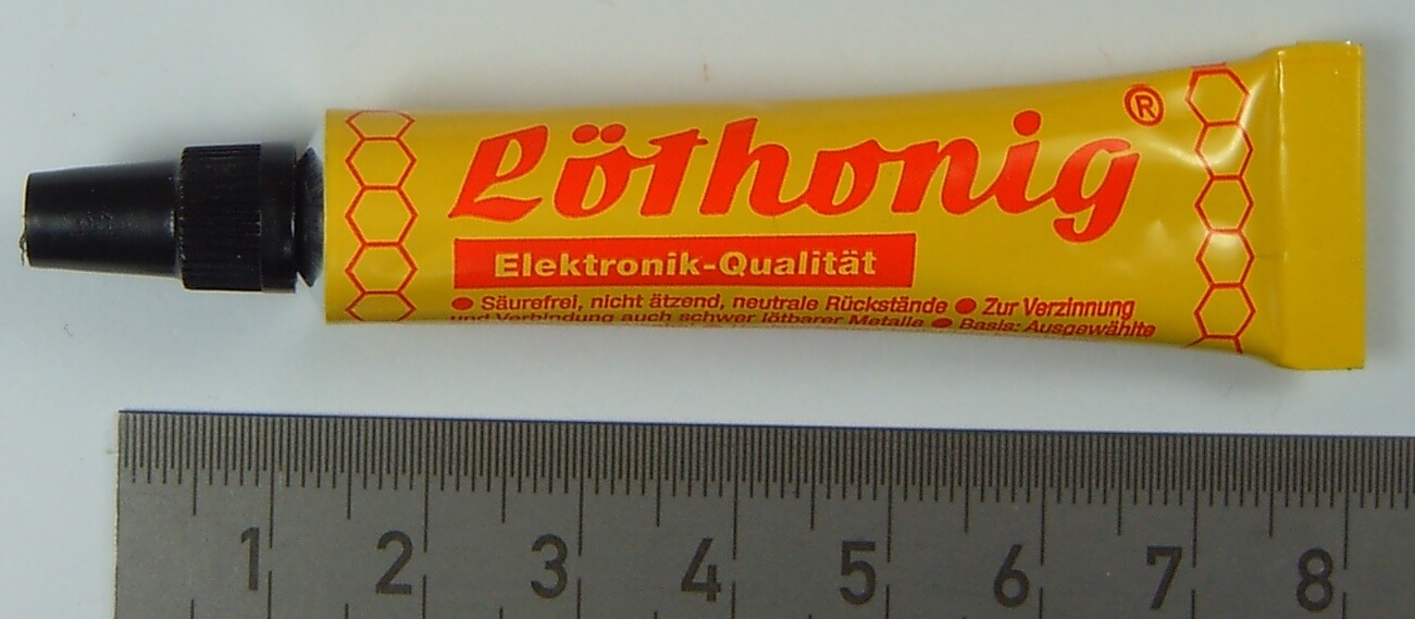 Tube Löthonig 7,5gr. Säurefreies Flussmittel. Bildet 1 Tube Löthonig 7,5gr. Säurefreies Flussmittel. Bildet