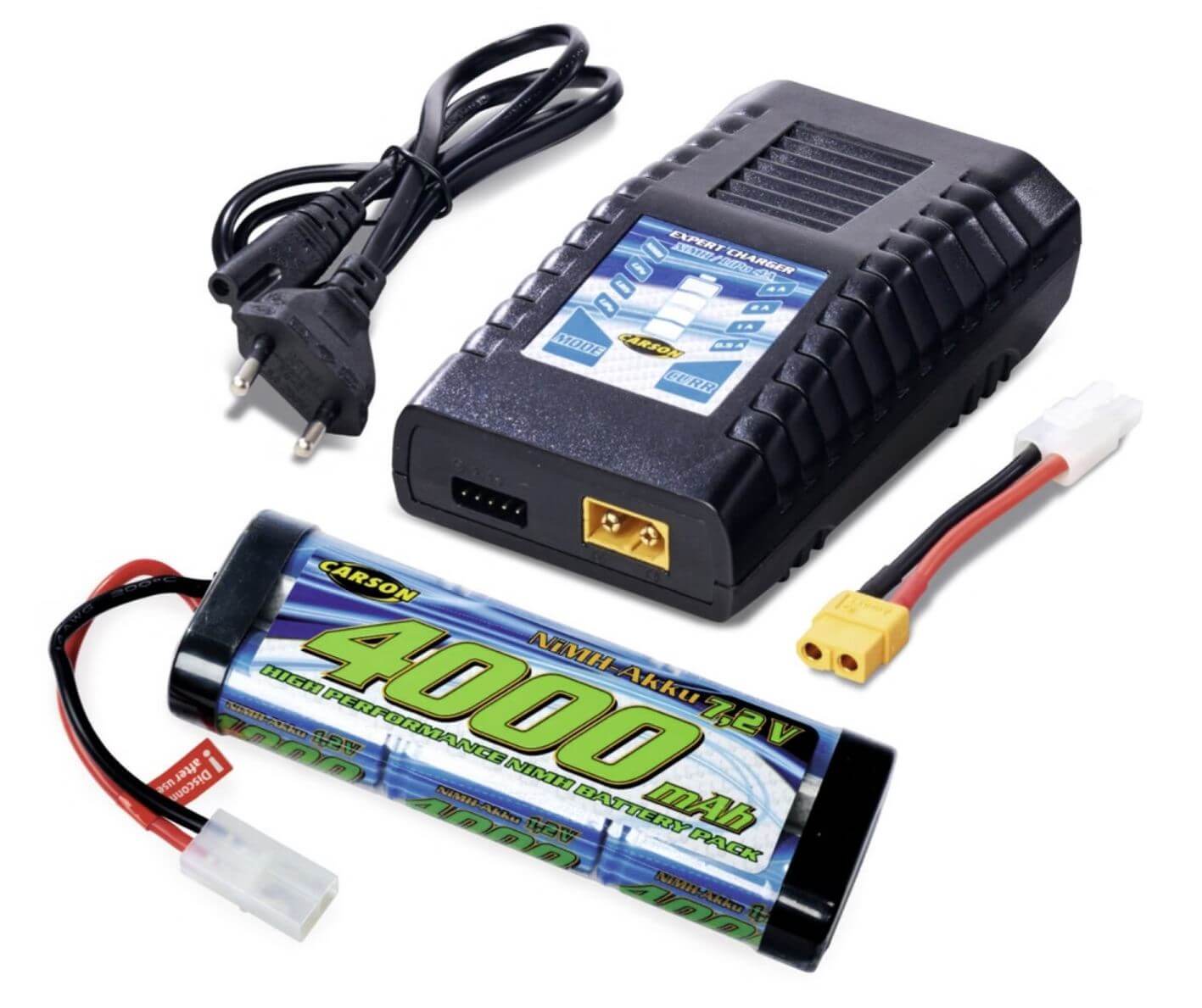 Expert Charger NiMH 4A - Lade-Set. Lade-Set enthält: Schne