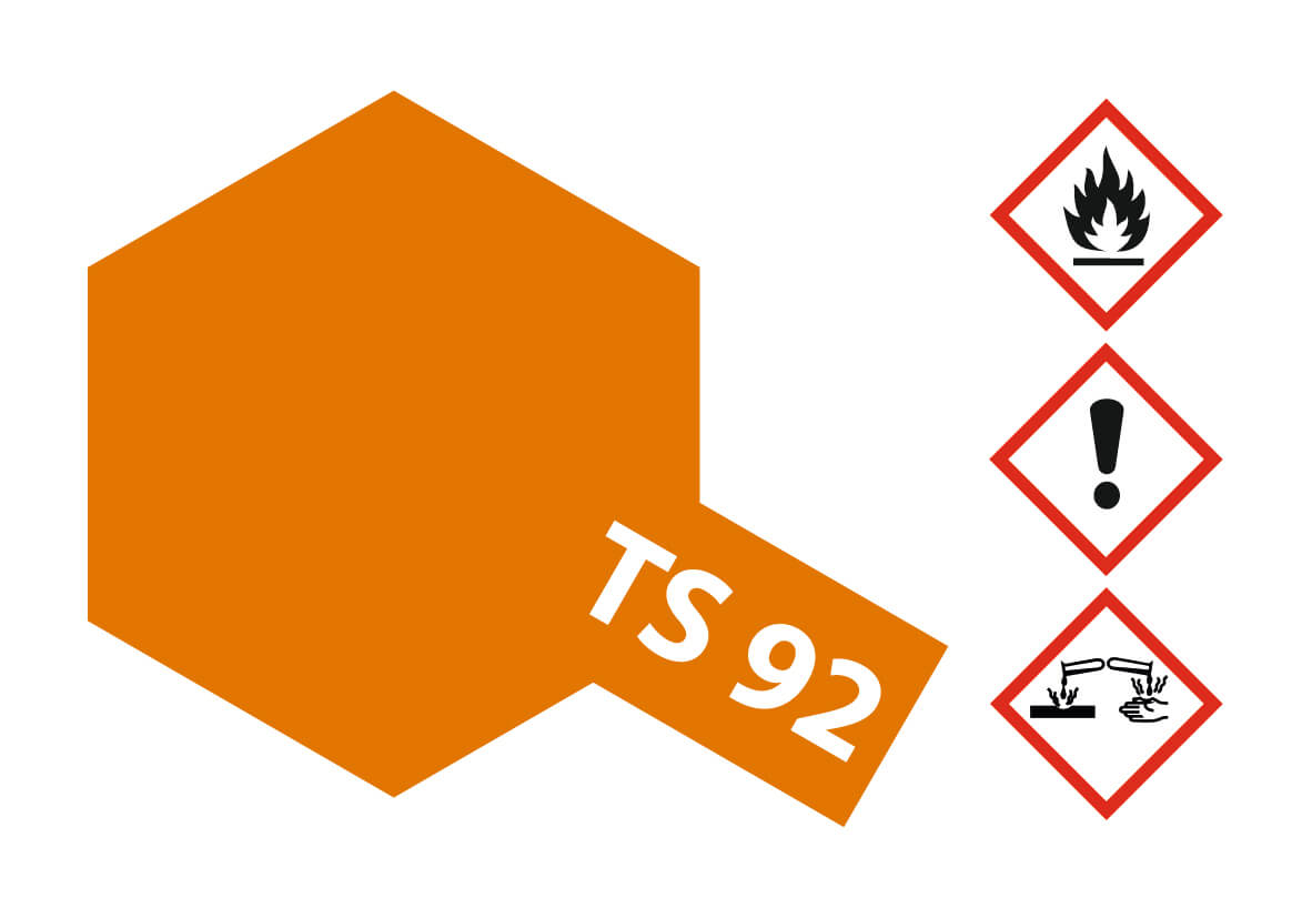 Sprühlack-Dose 100ml, Metallic Orange TS-92. Acryl-Lacksp 1x Sprühlack-Dose 100ml, Metallic Orange TS-92. Acryl-Lacksp