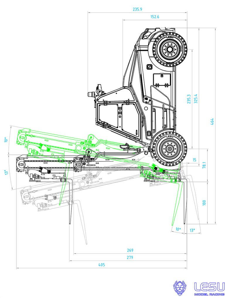 1:14 Gabelstapler HeavyDuty Bausatz unlackiert