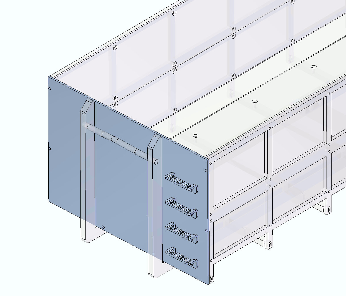 LEIMBACH Frontblende für mittleren Container. WEDICO