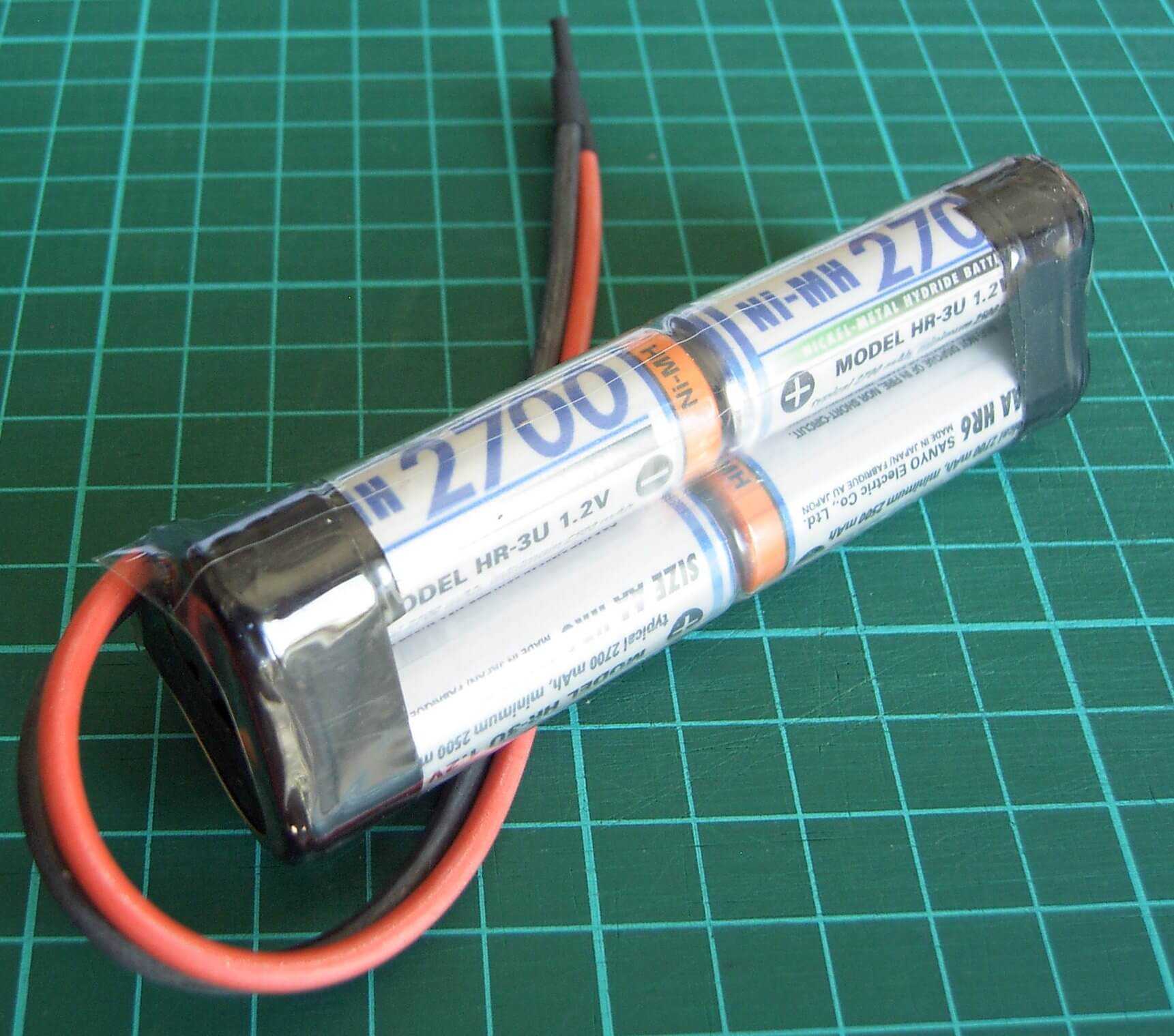 6x Sanyo İK 3U hücreleri 7,2V 6 hücreleri ile Pil paketi 2700mAh