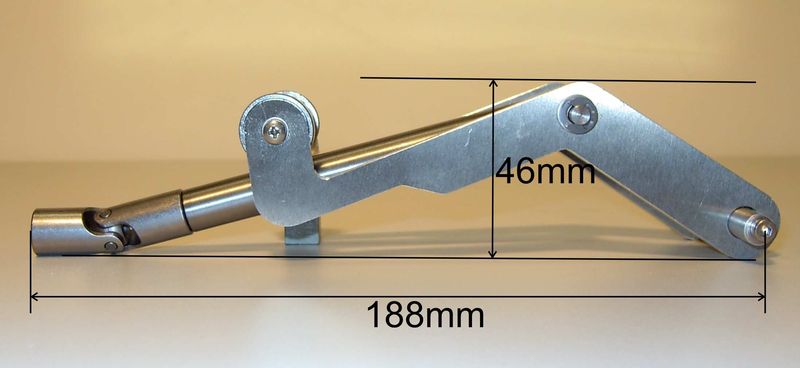 1x Hochwertige Kippmechanik mit Gewinde- spindel für WDC-