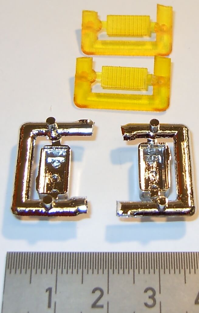 Blinkleuchte, gelb 1:8, 2er Set, 11x5mm. (216986)