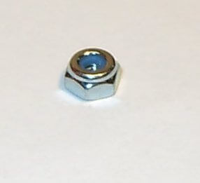 Stopmutter M2, verzinkt, selbstsichernd  SW 4mm, Gesamthöhe