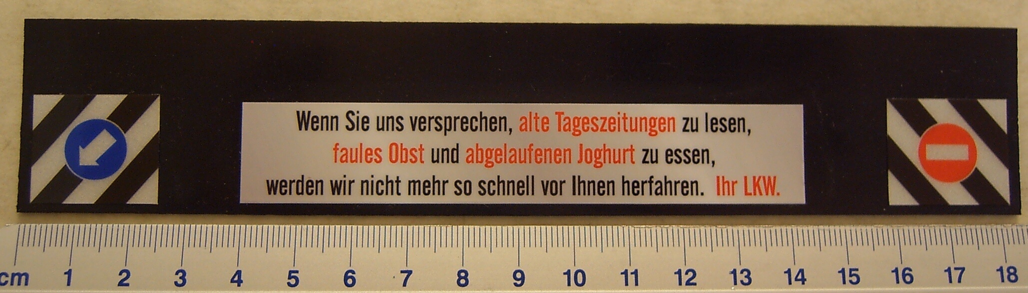1 sil Nr.34 om 185x35x1mm slagord (Hvit