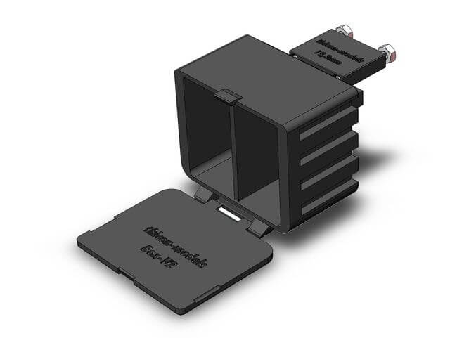 1:14/1:16 Staubox V2 mit Halter für LKW und Auflieger