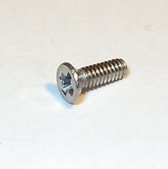 25 forsenkede skruer med kryssspor M2 x 6 DIN 965, rustfritt stål