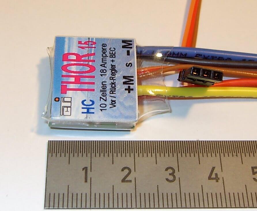 1 Fahrregler THOR 15 HC, bis 15V max.18A 100% vorwärts