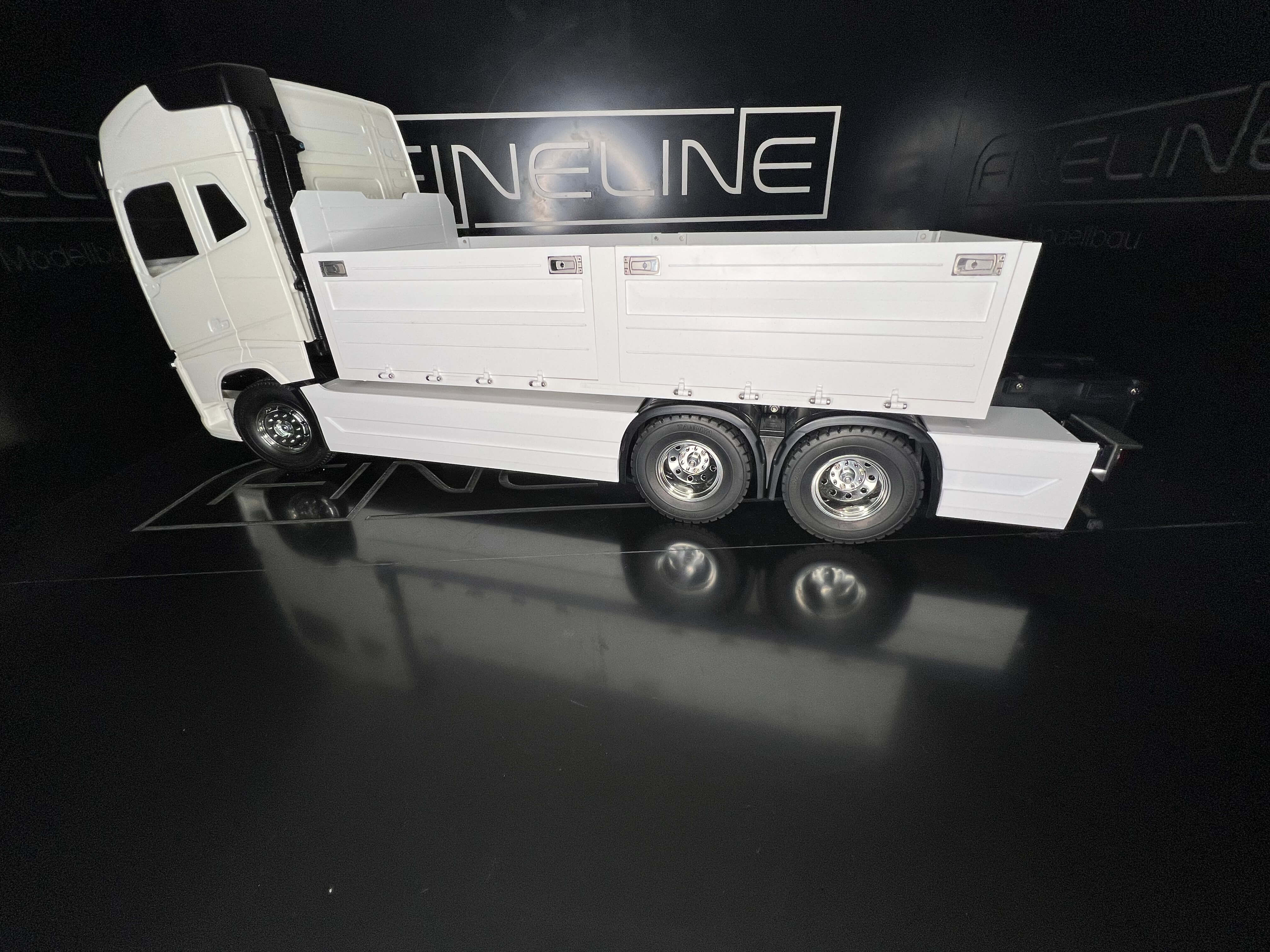 FineLine Baustoff Aufbau für Tamiya Volvo FH16 Fahrgestell  