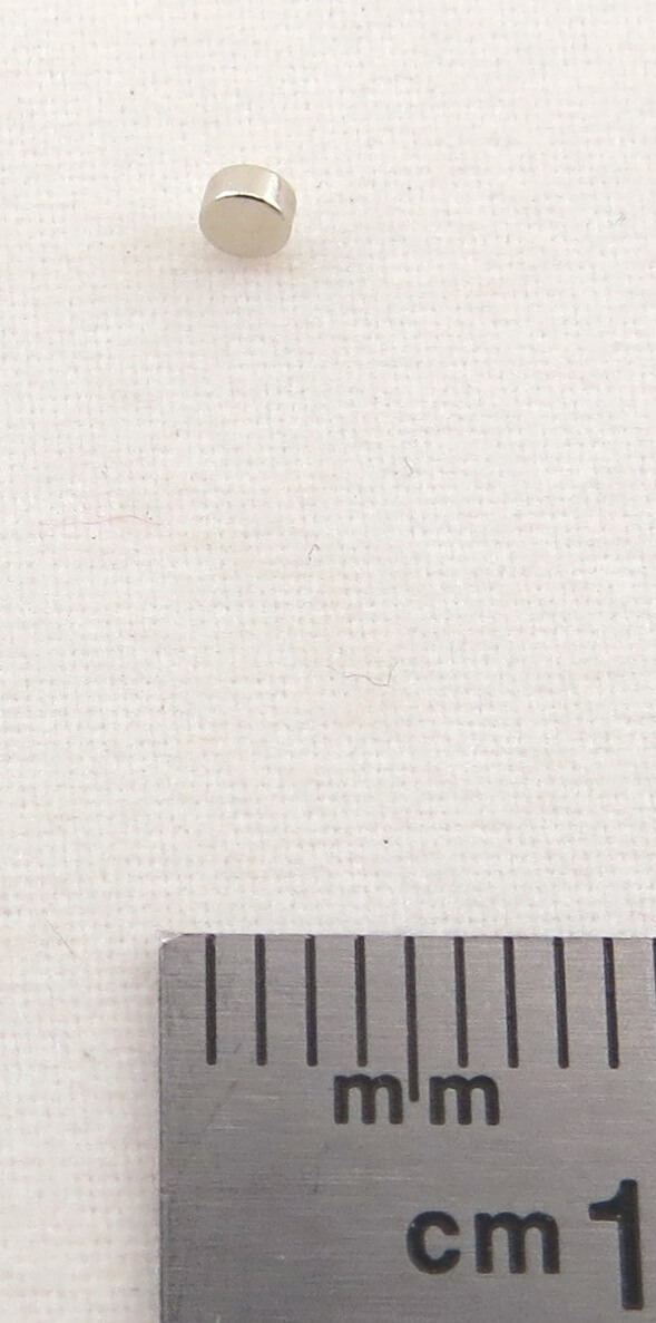 Neodym Magnet, rund, 2mm Durchmesser 1mm dick, N48 Neodym Magnet, rund, 2mm Durchmesser 1mm dick, N48