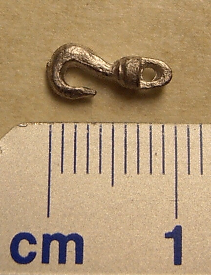 Metallhaken ca. 9mm hoch, 1 Stück (5350/00)