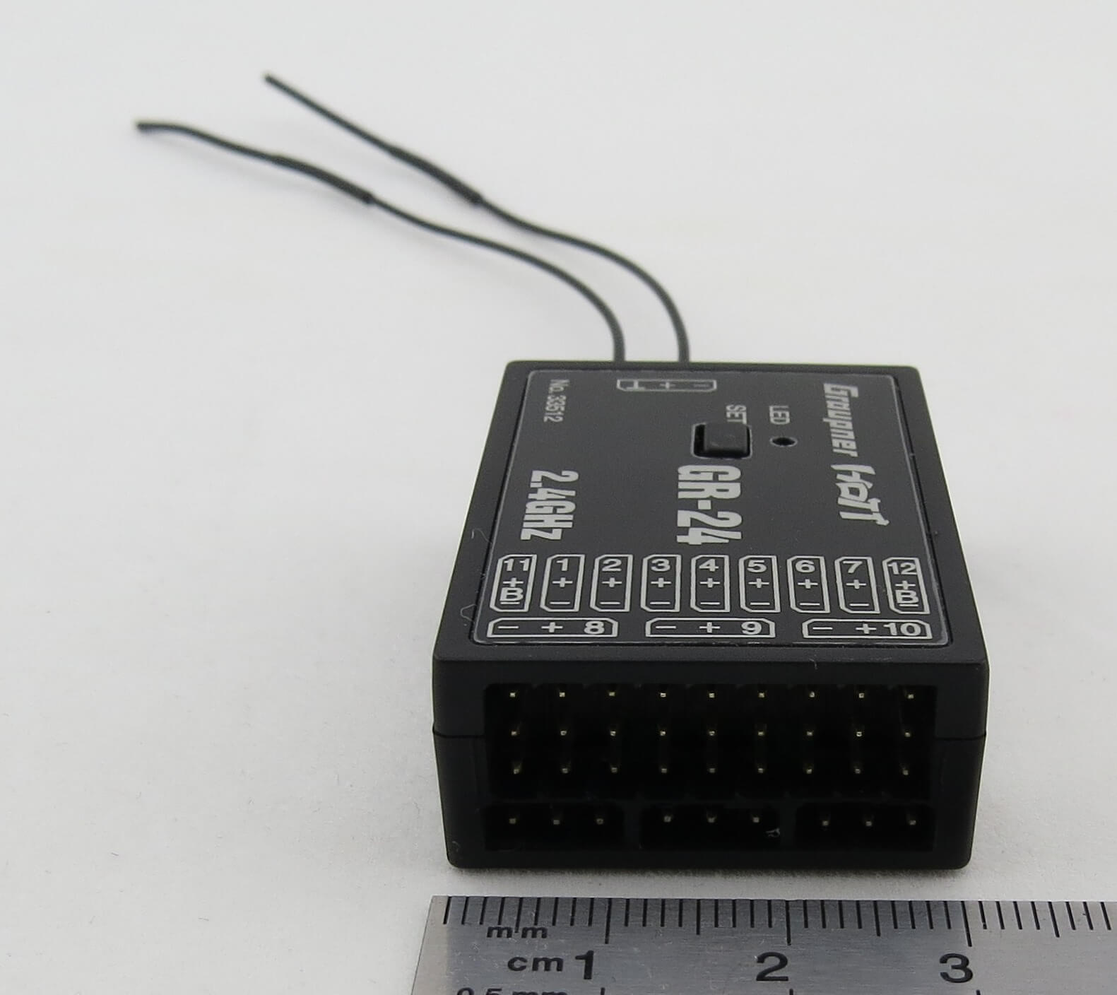 Graupner-Empfänger HOTT GR-24, 2,4GHz. 12-Kanal, Graupne