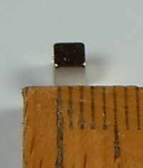 Neodym Magnet, Würfel, 3x3x3mm hohe Haltekraft, N52, 1 Neodym Magnet, Würfel, 3x3x3mm hohe Haltekraft, N52,