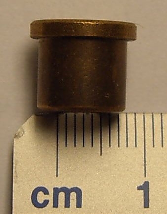 Sinterlager 7mm mit Bund für Wellen mit  7mm Durchmesser, 2