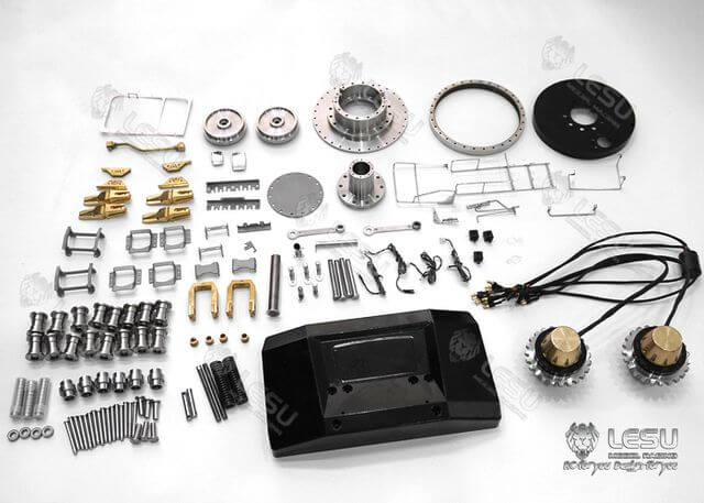 1:14 Kettenbagger 74t Bausatz aus Edelstahl mit Hydraulik 1:14 Kettenbagger 74t Bausatz aus Edelstahl mit Hydraulik