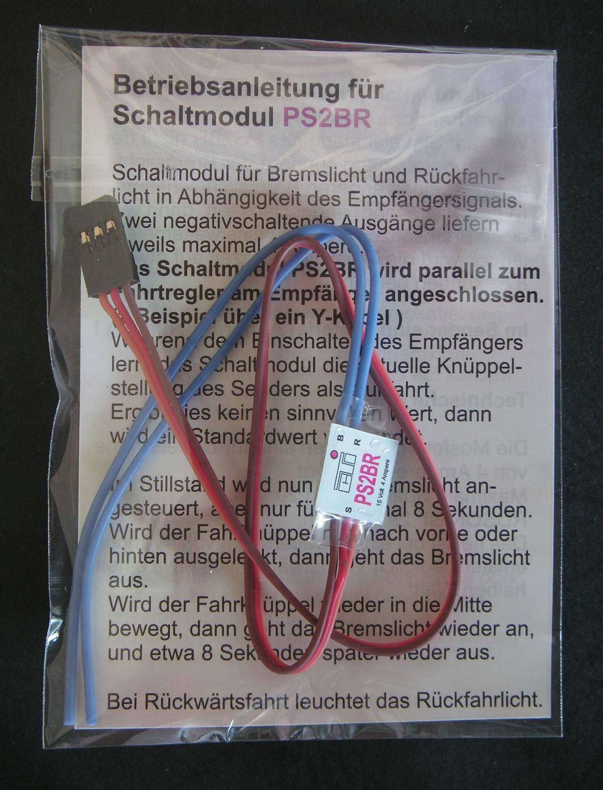 Schaltmodul für Brems- und Rückfahrlicht 2 Ausgänge mit max