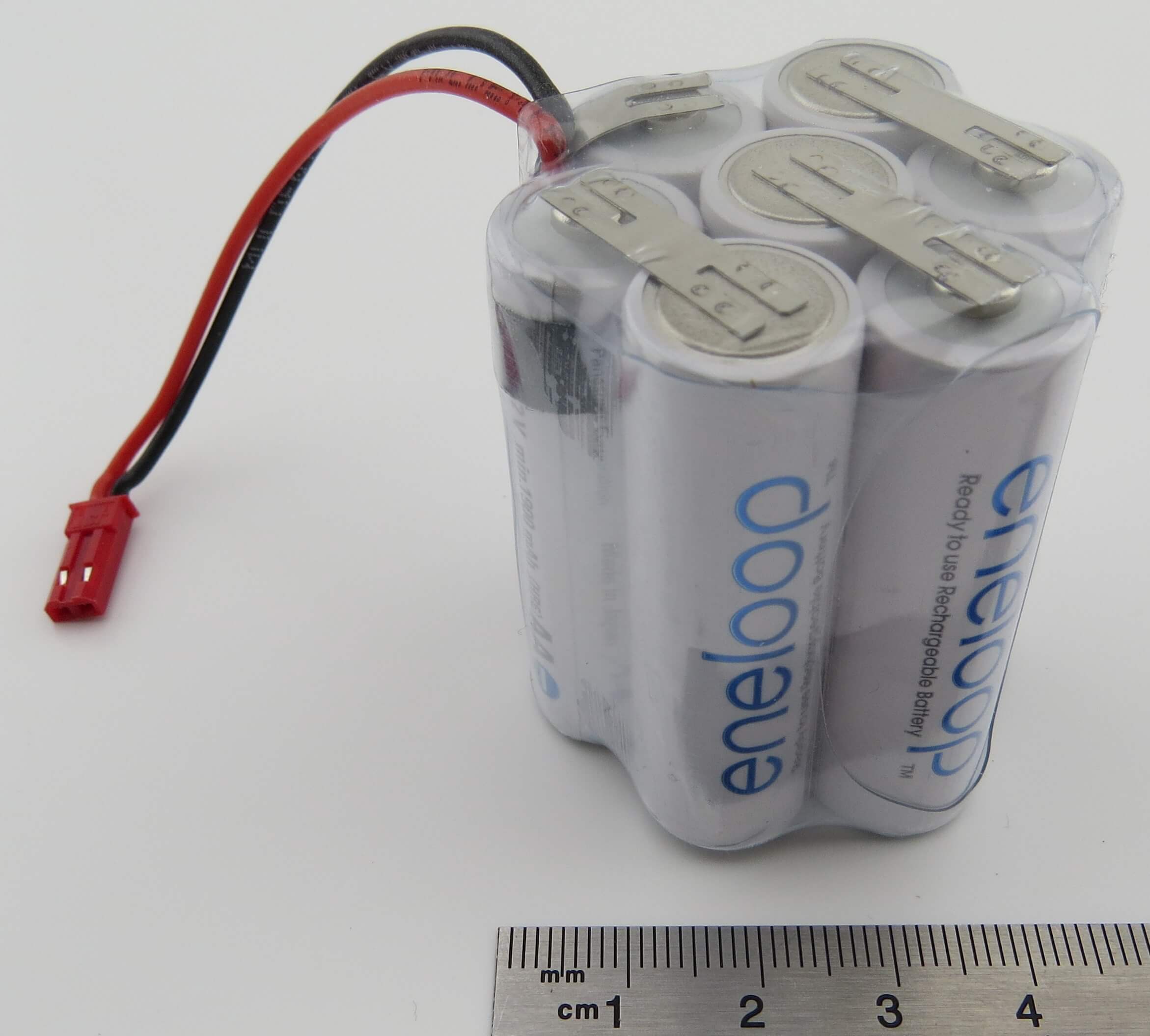 Akku-Pack mit 7x Sanyo ENELOOP, 8,4V 7 Zellen, 2000mAh      