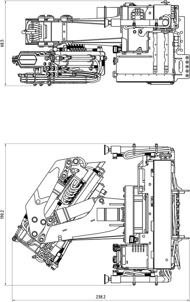 1:14 Ladekran v2 mit Abstützung Bausatz 1:14 Ladekran v2 mit Abstützung Bausatz