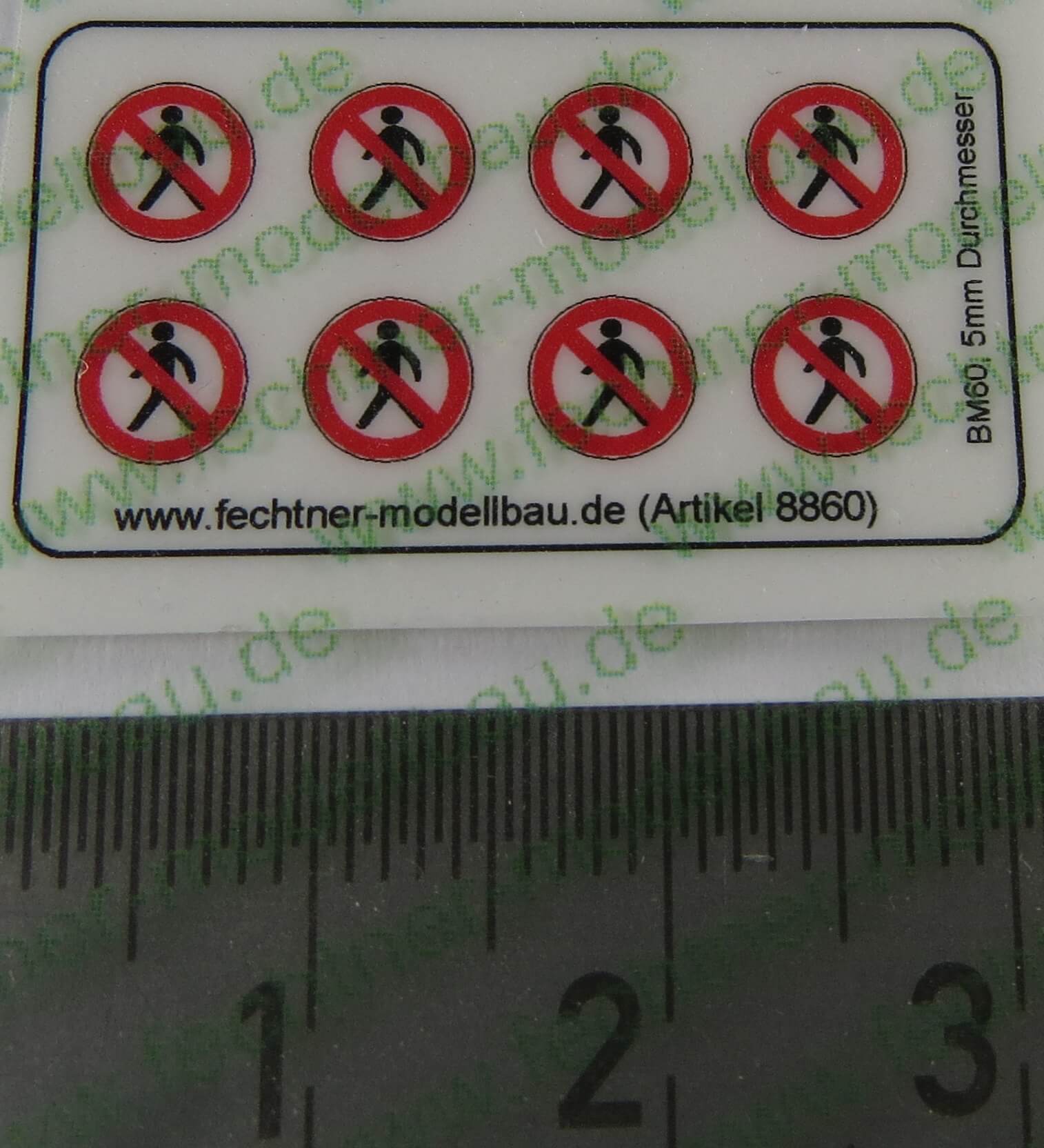 1 symbole ostrzegawcze Ustaw 5mm śr., BM60, symbole 8
