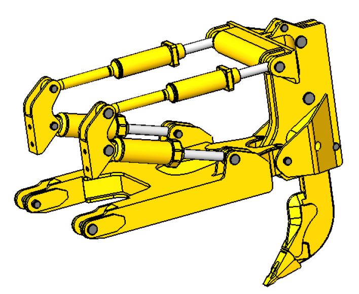 1 Komplett-Bausatz AUFREISS-ZAHN für Kettendozer CAT D9T    