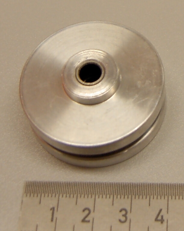 Laufrolle (1 Stück), Alu, Durchmesser 41mm, Breite 14mm     